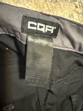 Tesla Black Tactical Pants with Gray Waistband